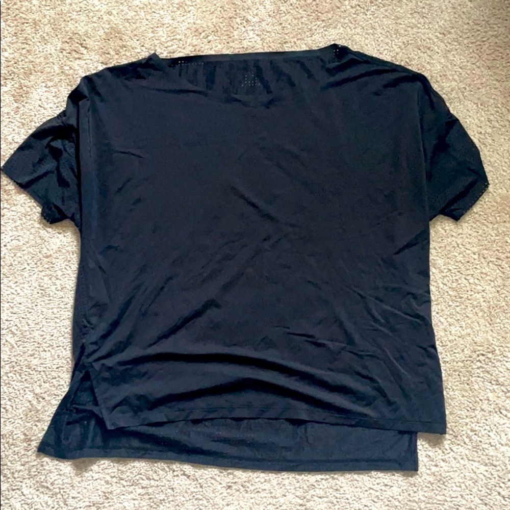 Reebok Black Mesh Crop Top